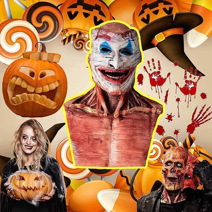 Dubbelskikts Halloween Skallemask