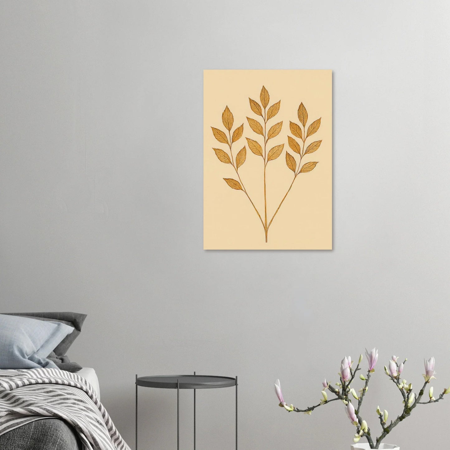 Frukter – Golden Botanical Print for a Touch of Nature's Elegance
