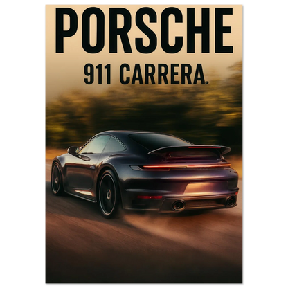 Porsche 911 Carrera Classic Bil Poster - Premium Konsttryck med Eleganta Detaljer i Flera Storlekar