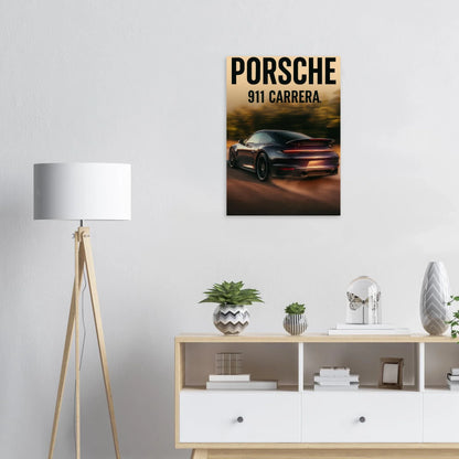 Porsche 911 Carrera Classic Bil Poster - Premium Konsttryck med Eleganta Detaljer i Flera Storlekar
