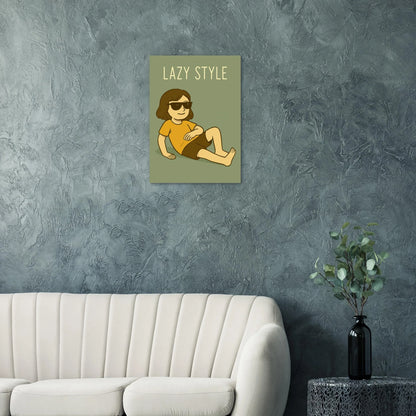 Lazy Style Chilling Vibe Poster – Unique Wall Art in Various Sizes