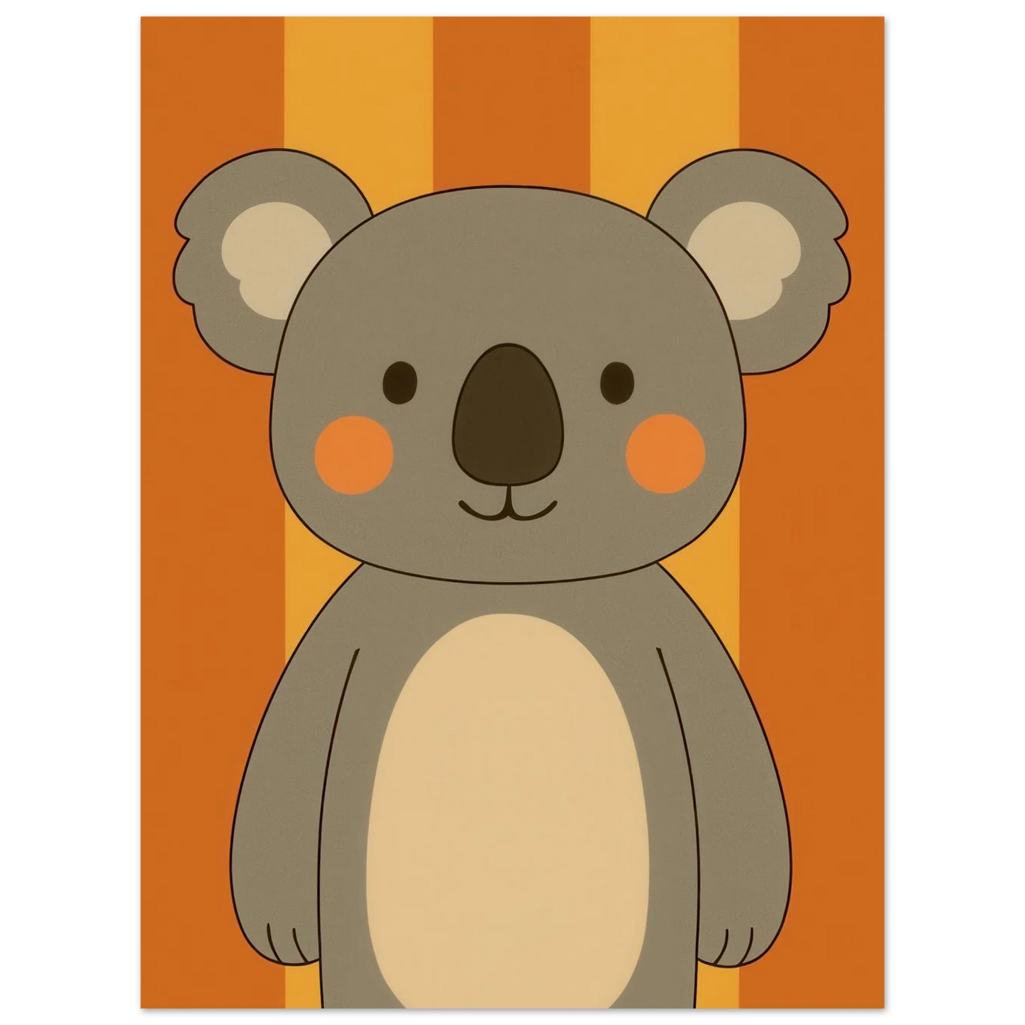 Söt Koala Konsttryck: Lekfull Väggkonst för Barnrummet