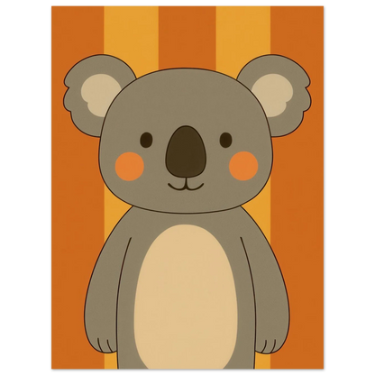 Söt Koala Konsttryck: Lekfull Väggkonst för Barnrummet