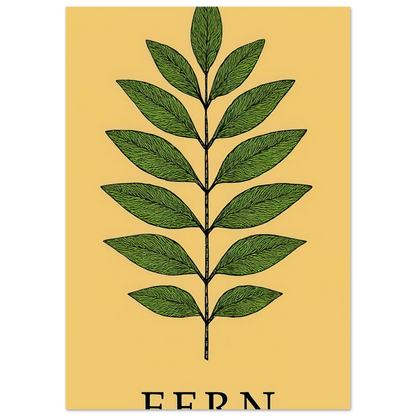 Frukter Botanisk Grönska Konsttryck – Elegant Halvblank Poster i Flera Storlekar