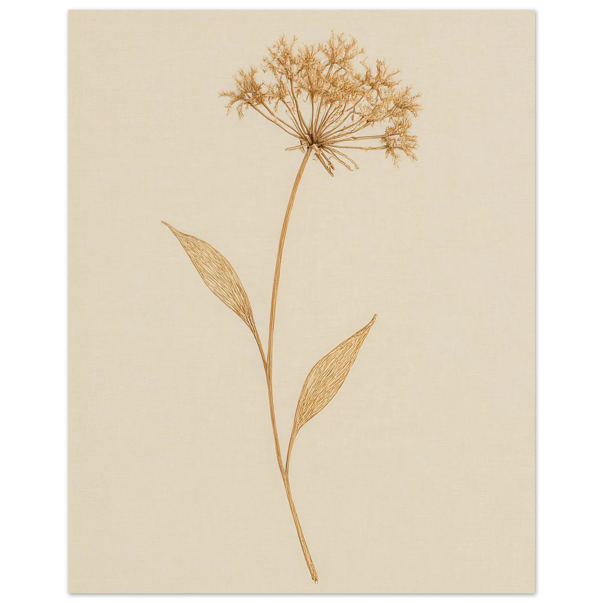 Frukter – Elegant Botanical Line Art Print on Premium Semi-Gloss Paper