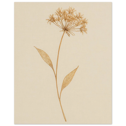 Frukter – Elegant Botanical Line Art Print on Premium Semi-Gloss Paper