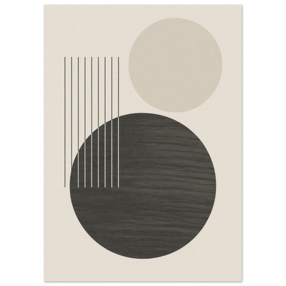 Minimalist Abstract Geometric Poster – Earthy Tones & Timeless Design for Your Space