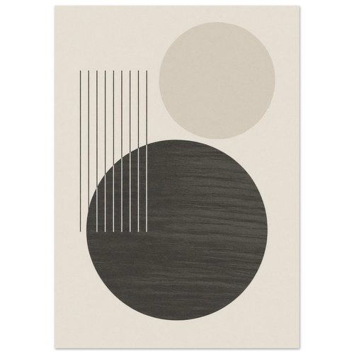 Minimalist Abstract Geometric Poster – Earthy Tones & Timeless Design for Your Space