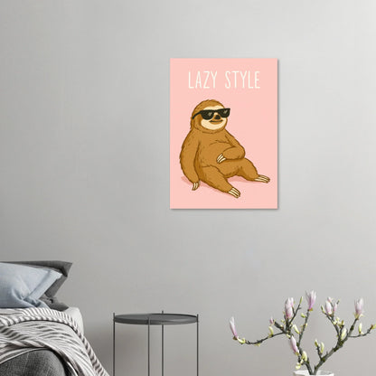Lazy Style Sloth Poster - Chill Vibes Wall Art for Any Room