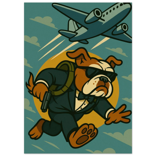 James Dog on super mission