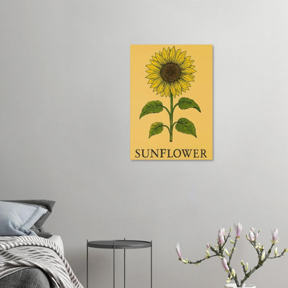 Frukter Solros Poster - Levande Gårdsinspirerad Konst med Soliga Nyanser