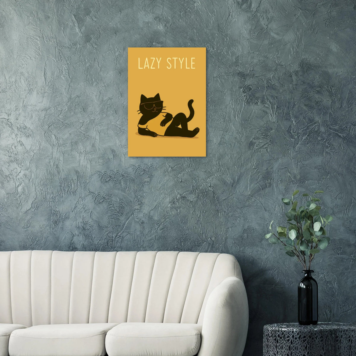 Lazy Cat in Sunglasses Poster – Chill Vibes Wall Art