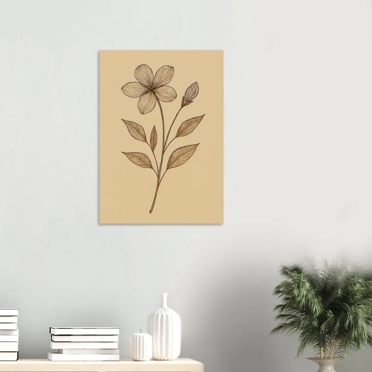 Frukter: Elegant Handritad Blommig Poster – Tidlös Konst för Ditt Hem i Flera Storlekar