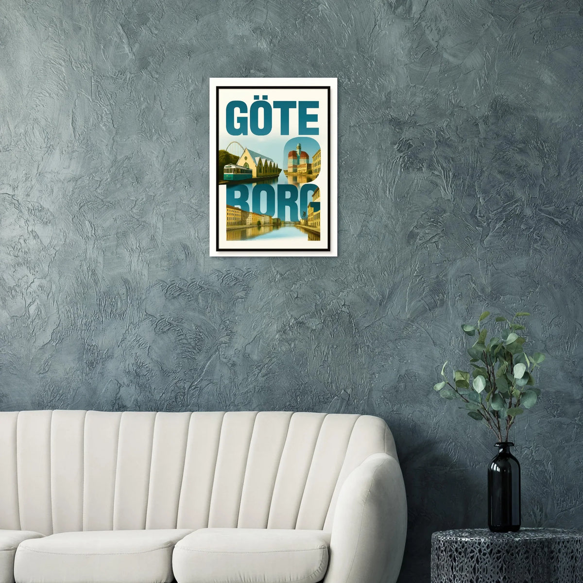 Göteborg Cityscape Art Print – Vibrant Swedish City Poster with Iconic Landmarks in various sizes