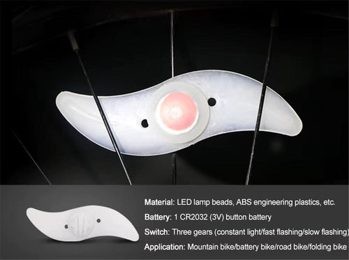 Ekerbelysning – Hot Wheel Spoke Light för Säkra och Färgstarka Cykelturer