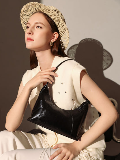 Emmanuelle Leather Shoulder Bag-2