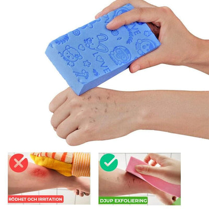 Exfolierande Badsvamp