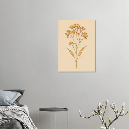 Frukter – Golden Botanical Print on Premium Semi-Gloss Poster
