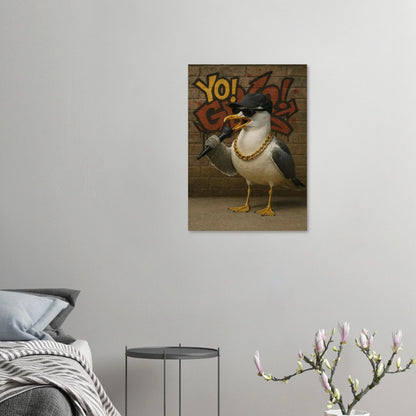 Yo! G Seagull - Hip-Hop Legend Poster Print with Graffiti Art Vibe