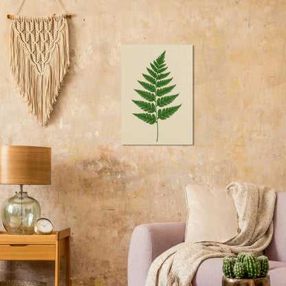 Frukter – Lush Green Fern Botanical Print | Premium Matte Wall Art in Various Sizes