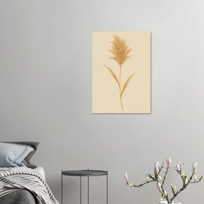 Frukter – Elegant Pampasgräs Botanisk Affisch i Jordnära Toner, Premium Halvblankt Papper