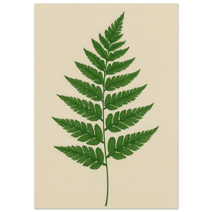 Frukter – Lush Green Fern Botanical Print | Premium Matte Wall Art in Various Sizes