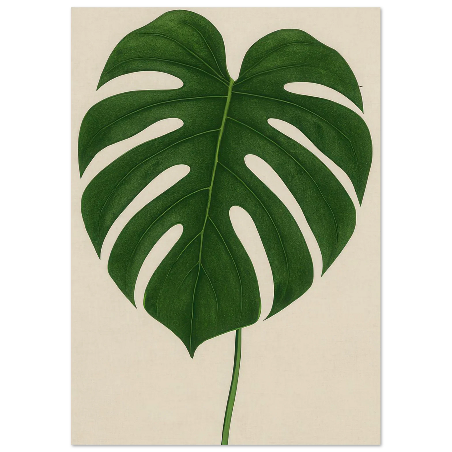 Monstera Elegans: Frukter Botanical Print - Naturens Skönhet för ditt Hem
