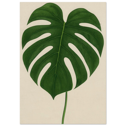 Monstera Elegans: Frukter Botanical Print - Naturens Skönhet för ditt Hem