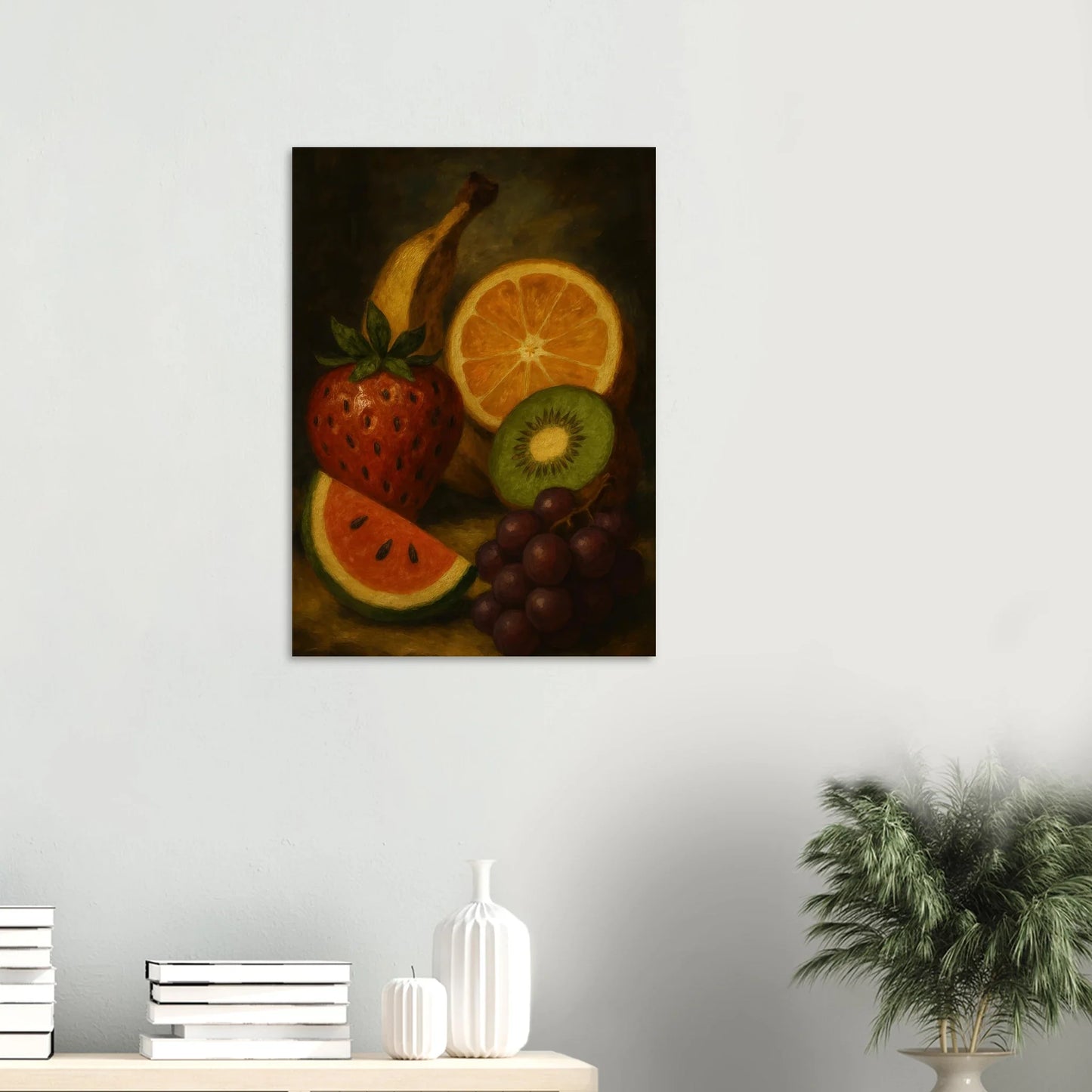 Frukter – Klassisk Fruktstilleben Konsttryck i Premium Kvalitet