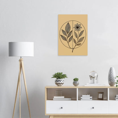 Frukter Botanisk Konsttryck – Elegant Linjeteckning på Premium Halvblankt Papper, Välj Din Storlek