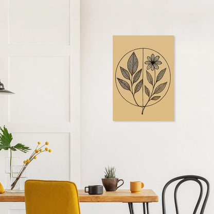 Frukter Botanisk Konsttryck – Elegant Linjeteckning på Premium Halvblankt Papper, Välj Din Storlek