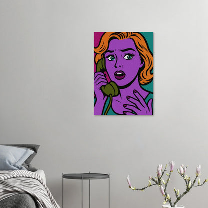 Pop Art Poster: Retro Glamour Wall Art in Vibrant Hues, Available in Various Sizes