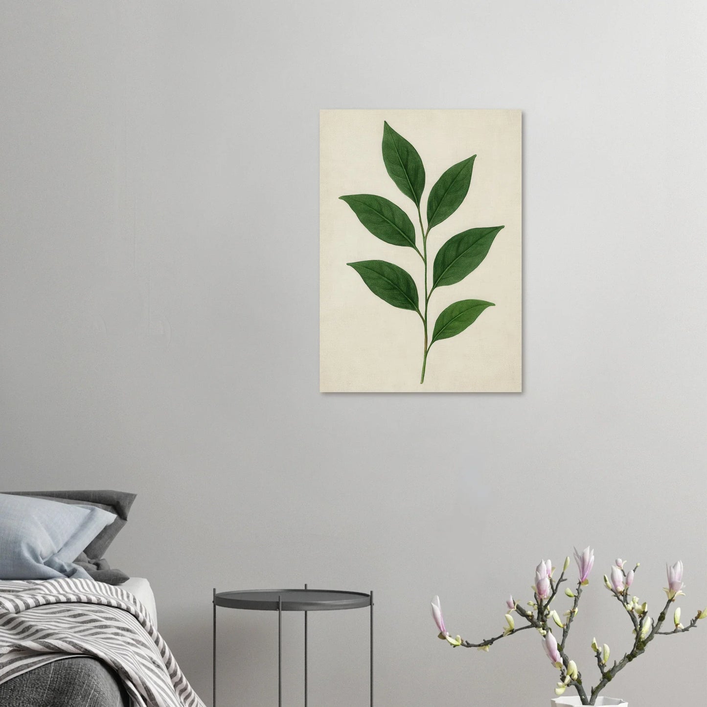 Frukter Botanisk Grönska Konsttryck – Detaljerad Bladillustration på Premiumpapper, Välj Din Storlek