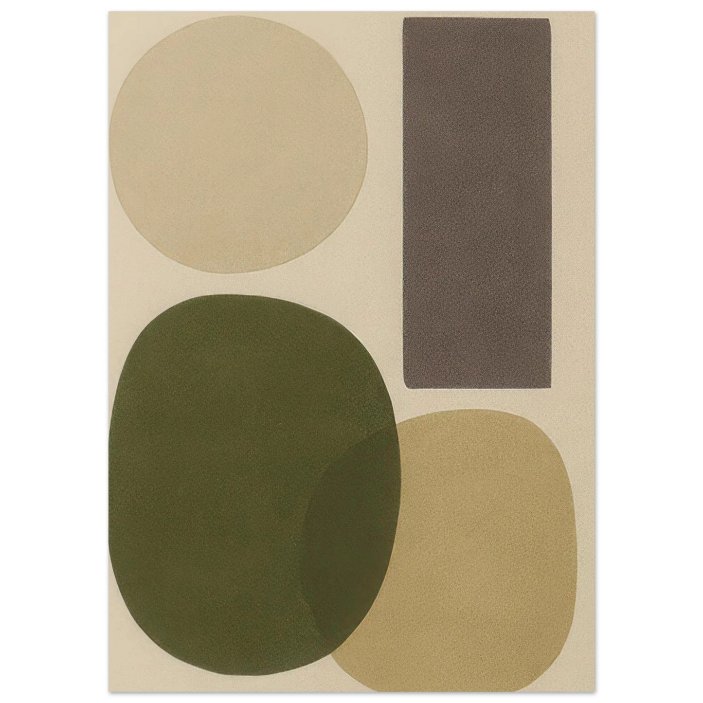Abstrakt Minimalistisk Jordnära Geometrisk Affisch