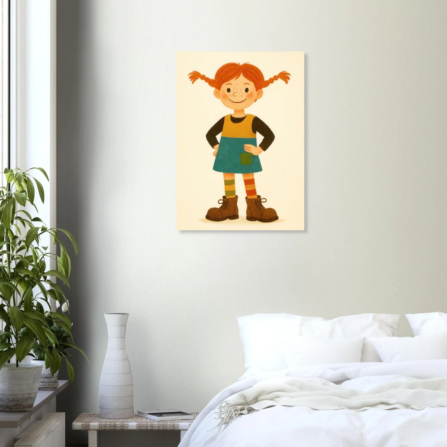 Pippi Långstrump Klassisk Poster – Livfull Konst för Barnrummet