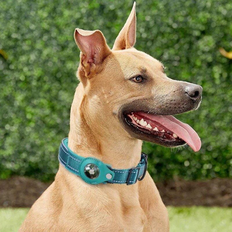 FMW™ - AirTag Hundhalsband - Smart halsband med hållare till Apple AirTag