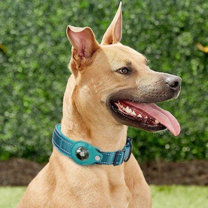 FMW™ - AirTag Hundhalsband - Smart halsband med hållare till Apple AirTag