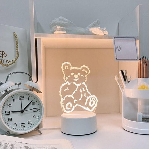 Gullig kontur-lampa