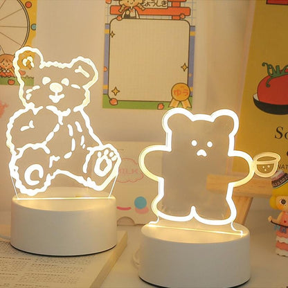 Gullig kontur-lampa