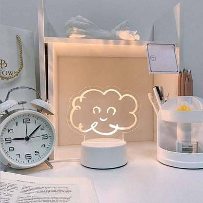 Gullig kontur-lampa