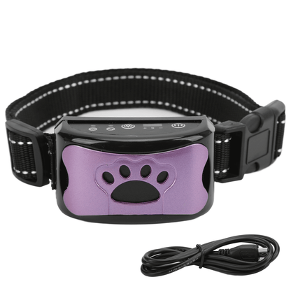 Humant anti-skall halsband för hundar