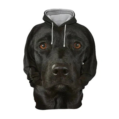 Huvtröja med hundtryck – 3D Hoodie för Hundälskare