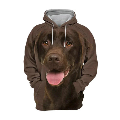 Huvtröja med hundtryck – 3D Hoodie för Hundälskare