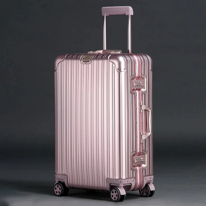 Resväska i aluminium, TSA-lås och 360° hjul