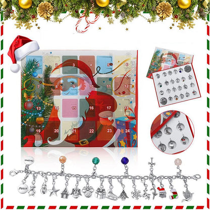 Julkalender DIY jularmband  (4 stilar）