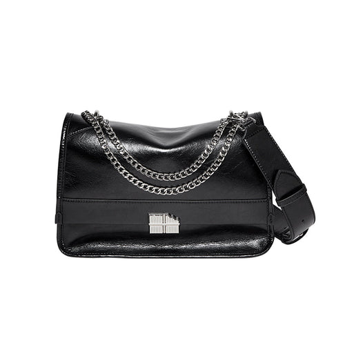 Large-Capacity Calf Leather Work Commute Bag-0