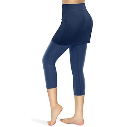 Leggings med kjol och fickor