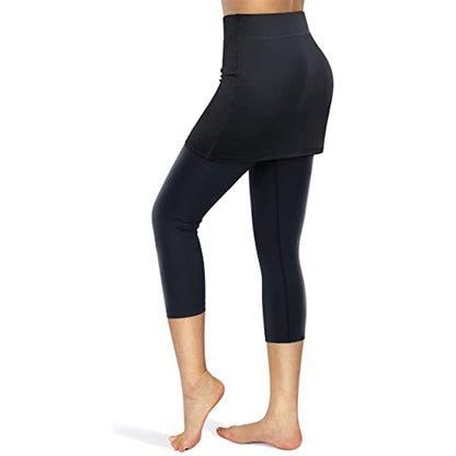 Leggings med kjol och fickor