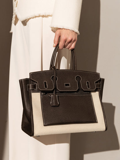 Lyon Leather Tote Bag-5