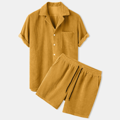 Shorts och Skjorta Herr – Stilrent 2-Delat Sommarset